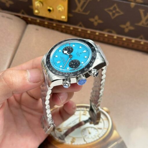 Tudor Black Bay Chronograph Best Copies Watches Tiffany Dial Metal Wire ZF Factory 41mm - Image 9