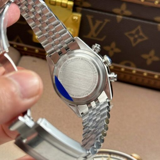 Tudor Black Bay Chronograph Replica Watches Blue Dial Metal Wire ZF Factory 41mm - Image 11