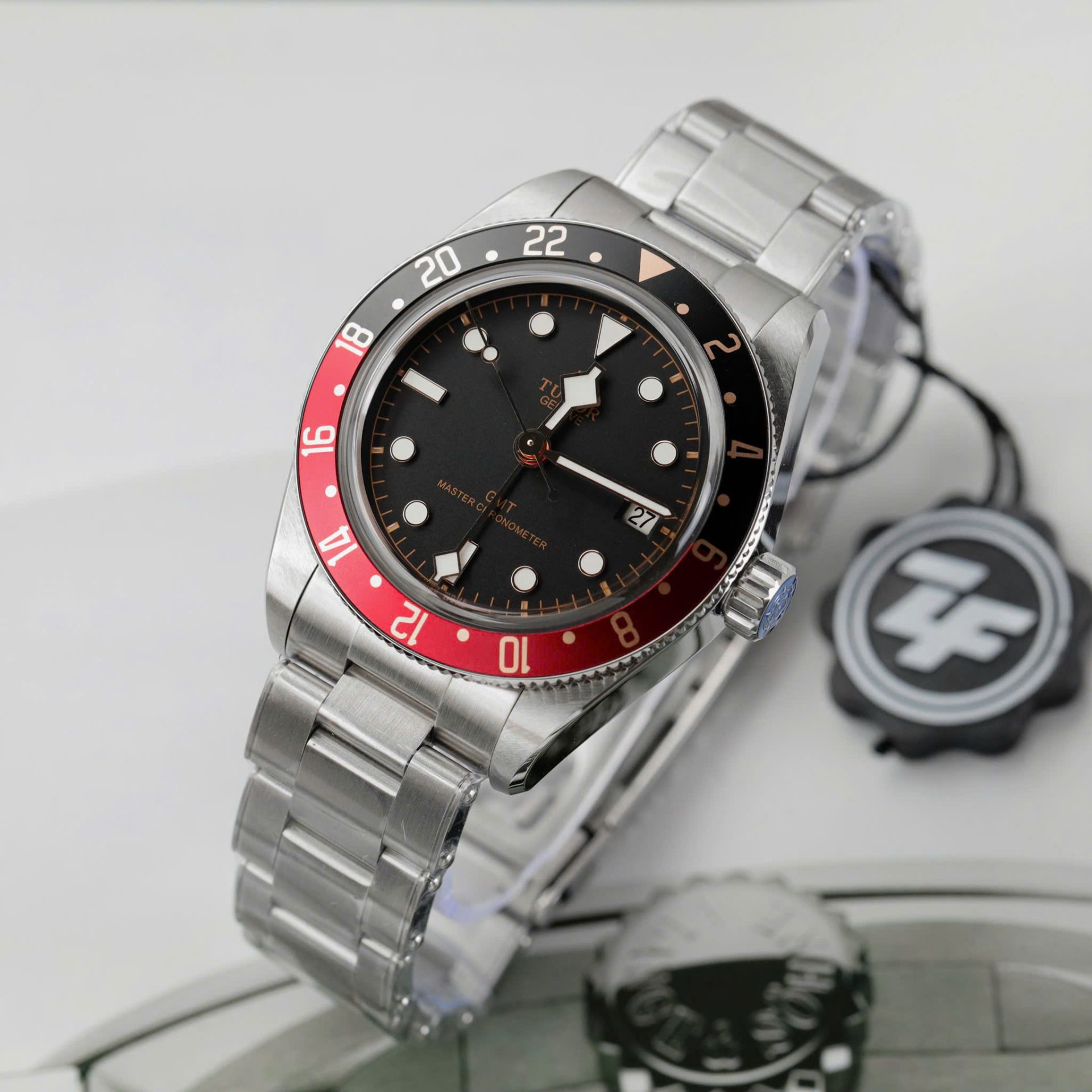 Tudor Luxury Imitation Watches Black Bay GMT Men’s Black Dial Metal Strap ZF Factory 39mm