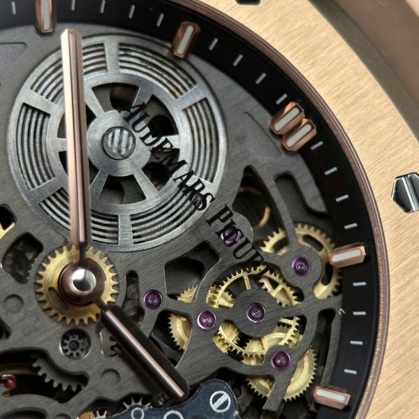 Audemars Piguet Imitation Watches Royal Oak Jumbo Extra-thin Openworked 16204 Skeleton Dial Rose Gold ZF Factory 39mm - Image 9