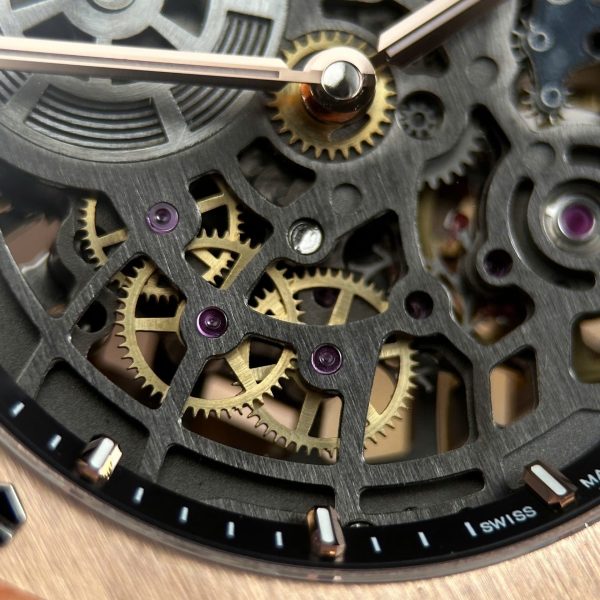 Audemars Piguet Imitation Watches Royal Oak Jumbo Extra-thin Openworked 16204 Skeleton Dial Rose Gold ZF Factory 39mm - Image 8
