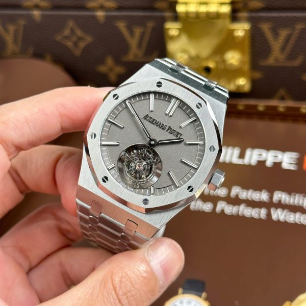 Audemars Piguet Knock Off Watches Royal Oak Flying Tourbillon 26530 Gray Dial BBS Factory 41mm - Image 3