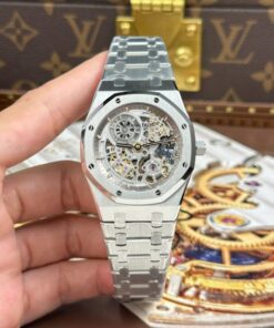 Alternative view of Audemars Piguet Replica Watches Royal Oak Jumbo Extra-thin Openworked 16204 Skeleton Dial ZF Factory 39mm