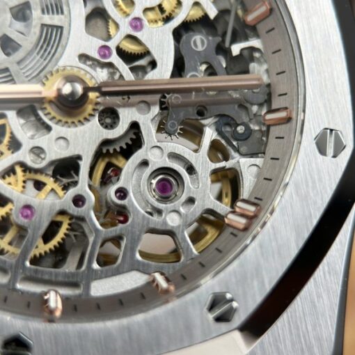 Audemars Piguet Replica Watches Royal Oak Jumbo Extra-thin Openworked 16204 Skeleton Dial ZF Factory 39mm - Image 9