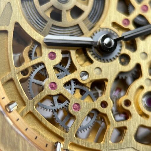 Audemars Piguet Knock Off Watches Royal Oak Jumbo Extra-thin Openworked 16204 Skeleton Dial Yellow ZF Factory 39mm - Image 9