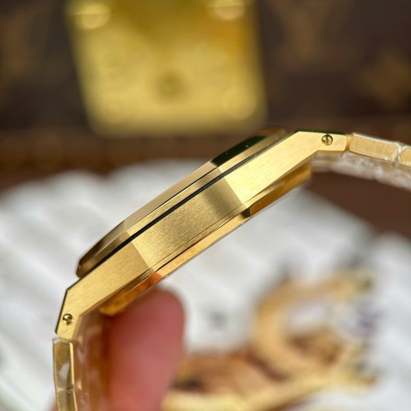 Audemars Piguet Knock Off Watches Royal Oak Jumbo Extra-thin Openworked 16204 Skeleton Dial Yellow ZF Factory 39mm - Image 14
