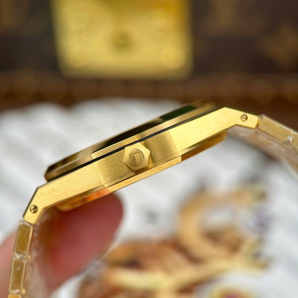 Audemars Piguet Knock Off Watches Royal Oak Jumbo Extra-thin Openworked 16204 Skeleton Dial Yellow ZF Factory 39mm - Image 13