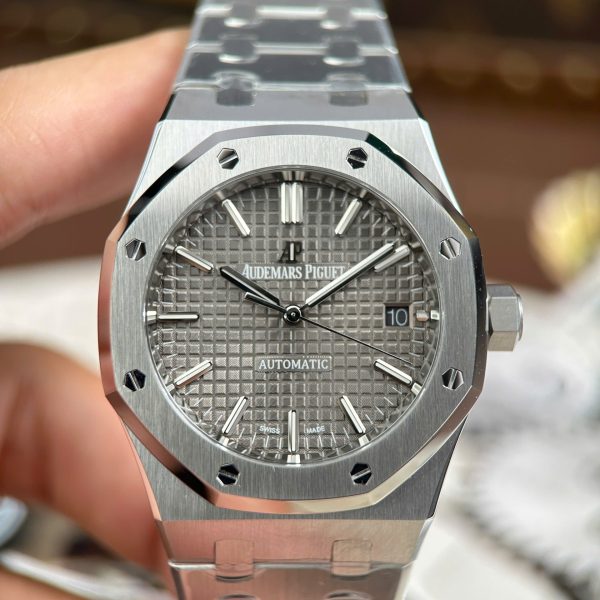 Audemars Piguet Royal Oak 15450 Imitation Watches Gray Dial Automatic Movement ZF Factory 37mm - Image 4
