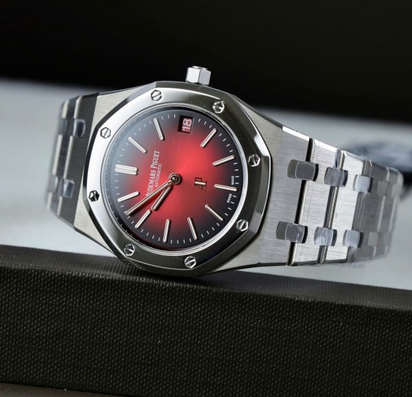 Audemars Piguet Royal Oak Extra-thin Jumbo 16202 Replica Watches Smoked Burgundy Dial ZF Factory 39mm - Image 5