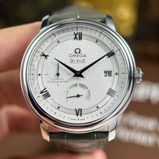Omega De Ville Prestige Power Reserve Replica Watches White Dial Automatic Movement 39.5mm - Image 6