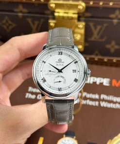 Omega De Ville Prestige Power Reserve Replica Watches White Dial Automatic Movement 39.5mm