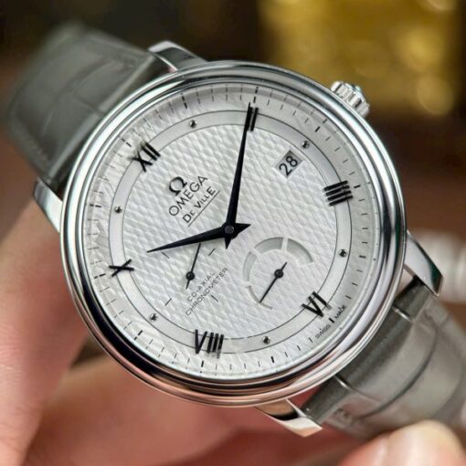 Omega De Ville Prestige Power Reserve Replica Watches White Dial Automatic Movement 39.5mm - Image 7
