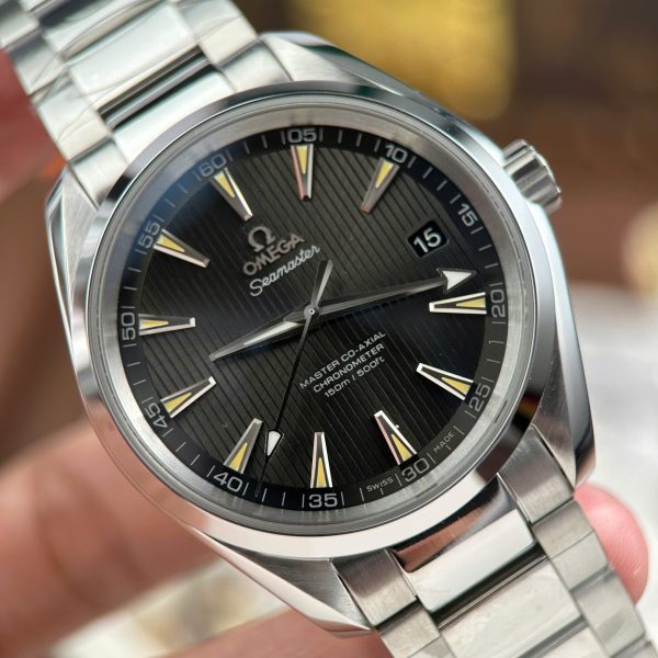 Omega Seamaster Aqua Terra 150M Luxury Fake Watches Green Dial Metal Wire VS Factory 41mm - Image 6