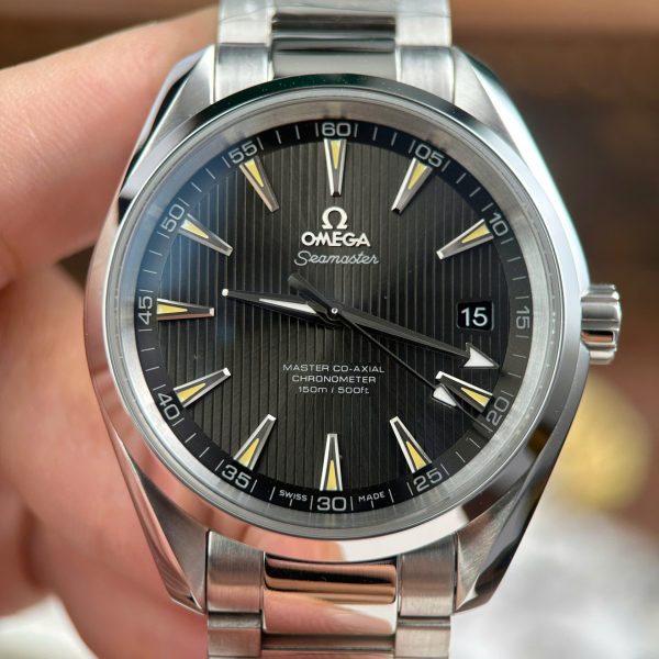 Omega Seamaster Aqua Terra 150M Luxury Fake Watches Green Dial Metal Wire VS Factory 41mm - Image 5
