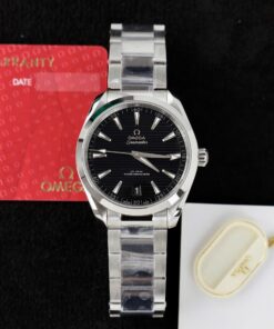 Omega Seamaster Aqua Terra 150M Knock Off Watches Black Dial Horizontal Stripes VS Factory 41mm
