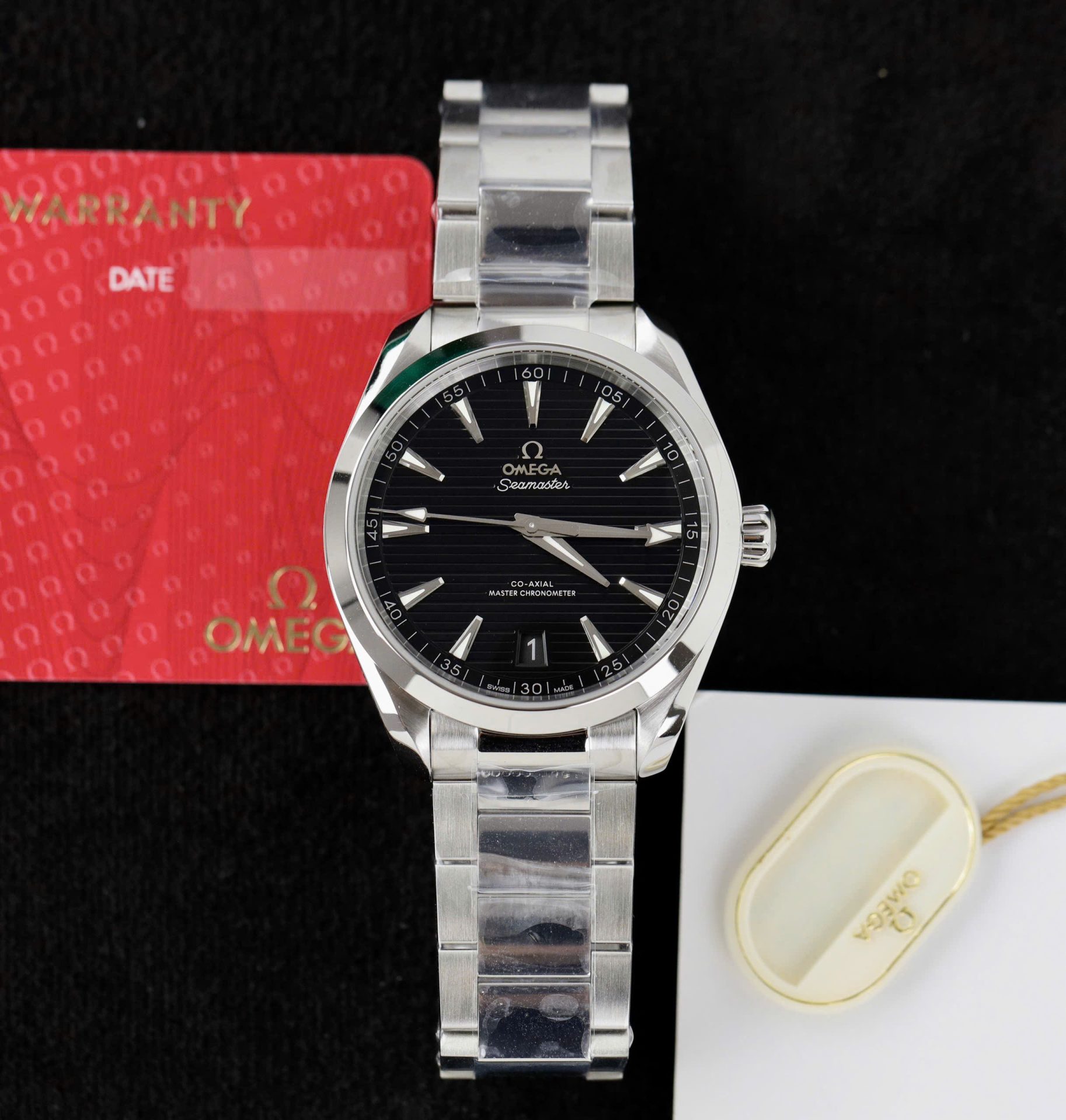 Omega Seamaster Aqua Terra 150M Knock Off Watches Black Dial Horizontal Stripes VS Factory 41mm