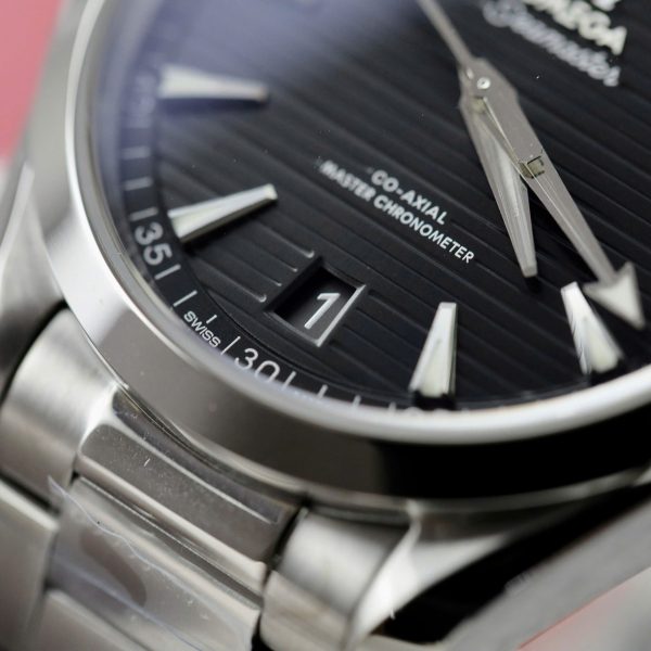 Omega Seamaster Aqua Terra 150M Knock Off Watches Black Dial Horizontal Stripes VS Factory 41mm - Image 6