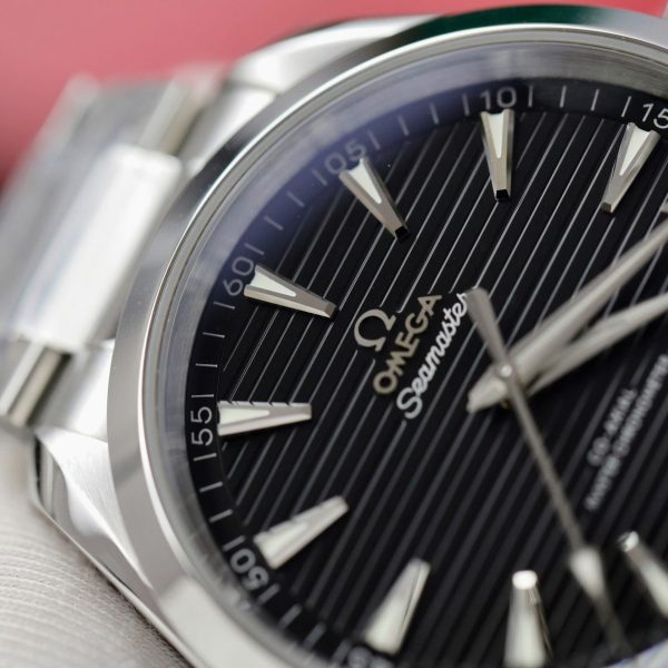 Omega Seamaster Aqua Terra 150M Knock Off Watches Black Dial Horizontal Stripes VS Factory 41mm - Image 5