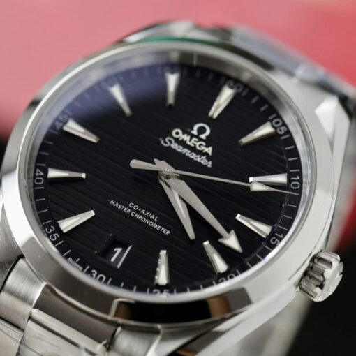 Omega Seamaster Aqua Terra 150M Knock Off Watches Black Dial Horizontal Stripes VS Factory 41mm - Image 4