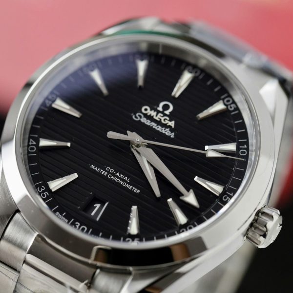 Omega Seamaster Aqua Terra 150M Knock Off Watches Black Dial Horizontal Stripes VS Factory 41mm - Image 4