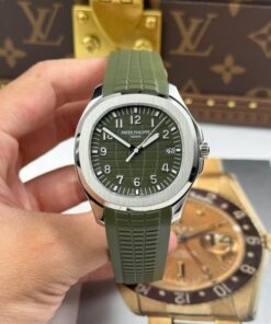 Alternative view of Patek Philippe Aquanaut 5168 Green Imitation Watches Engraving Machine BBF Factory 42mm