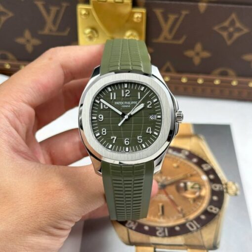 Patek Philippe Aquanaut 5168 Green Imitation Watches Engraving Machine BBF Factory 42mm - Image 2