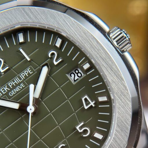 Patek Philippe Aquanaut 5168 Green Imitation Watches Engraving Machine BBF Factory 42mm - Image 6