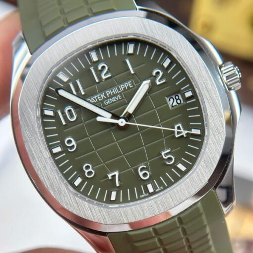 Patek Philippe Aquanaut 5168 Green Imitation Watches Engraving Machine BBF Factory 42mm - Image 4