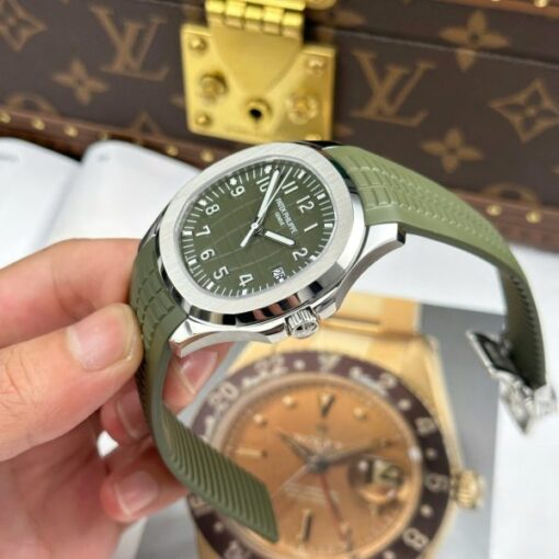 Patek Philippe Aquanaut 5168 Green Imitation Watches Engraving Machine BBF Factory 42mm - Image 8