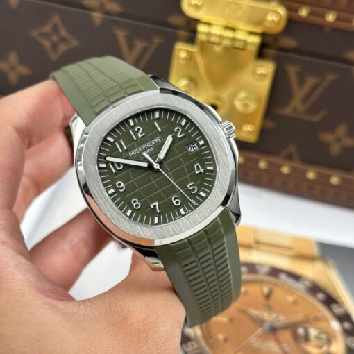 Patek Philippe Aquanaut 5168 Green Imitation Watches Engraving Machine BBF Factory 42mm - Image 3
