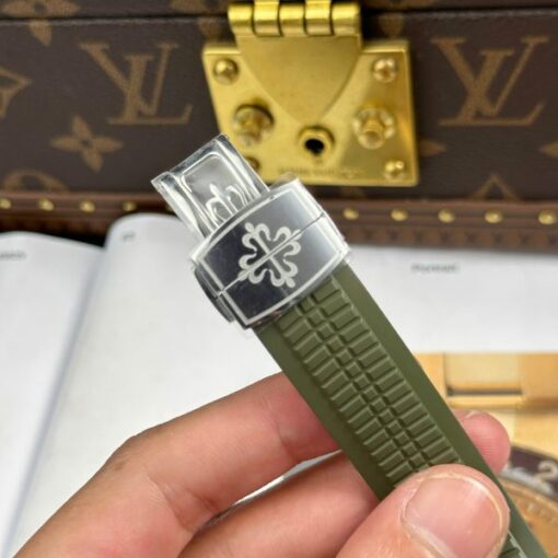 Patek Philippe Aquanaut 5168 Green Imitation Watches Engraving Machine BBF Factory 42mm - Image 13