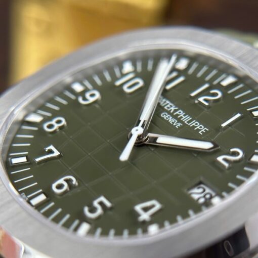 Patek Philippe Aquanaut 5168 Green Imitation Watches Engraving Machine BBF Factory 42mm - Image 7