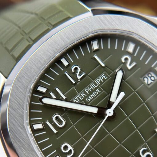 Patek Philippe Aquanaut 5168 Green Imitation Watches Engraving Machine BBF Factory 42mm - Image 5