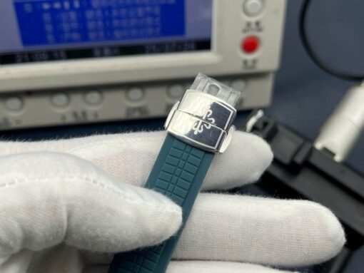 Patek Philippe Aquanaut 5268G Imitation Watches Charcoal Blue Dial Rubber Strap PPF Factory 38,8mm - Image 9