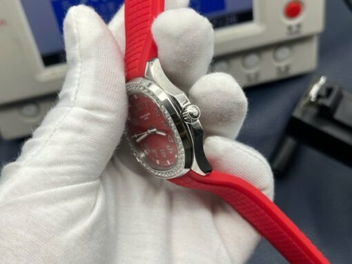 Patek Philippe Aquanaut 5268G Knock Off Watches Red Dial Rubber Strap PPF Factory 38,8mm - Image 6