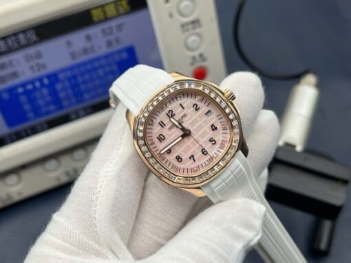 Patek Philippe Aquanaut 5268R Replica Watches White Rubber Strap Automatic Movement PPF Factory 38,8mm - Image 3