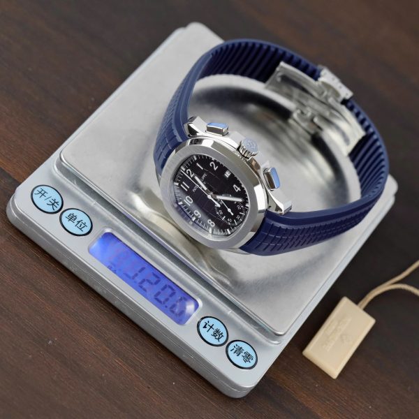 Patek Philippe Aquanaut 5968G Replica Watches Blue Dial Rubber Strap 42.2mm - Image 3