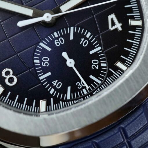 Patek Philippe Aquanaut 5968G Replica Watches Blue Dial Rubber Strap 42.2mm - Image 8