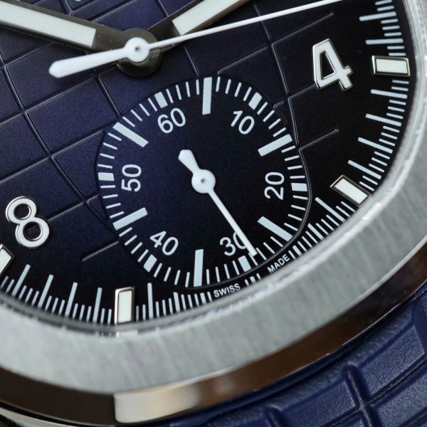 Patek Philippe Aquanaut 5968G Replica Watches Blue Dial Rubber Strap 42.2mm - Image 8