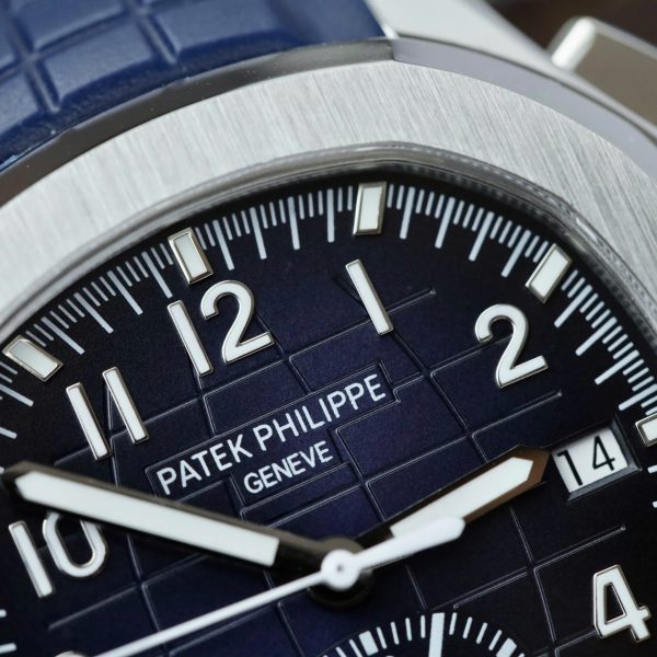 Patek Philippe Aquanaut 5968G Replica Watches Blue Dial Rubber Strap 42.2mm - Image 7
