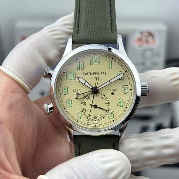Patek Philippe Calatrava Pilot Travel Time 5524G Luxury Imitation Watches 42mm - Image 2