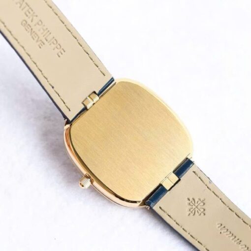 Patek Philippe Ellipse 5738R Imitation Watches Blue Dial Leather Strap 34x39mm - Image 6