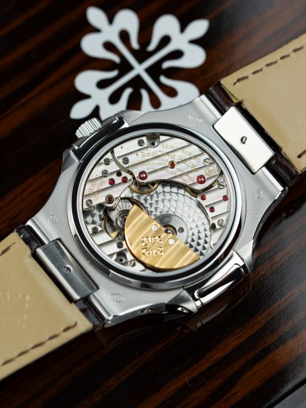 Patek Philippe Nautilus 5740 Knock Off Watches Gray Dial Automatic Movement Leather Strap 40mm - Image 10