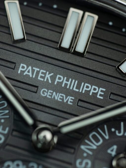 Patek Philippe Nautilus 5740 Knock Off Watches Gray Dial Automatic Movement Leather Strap 40mm - Image 4