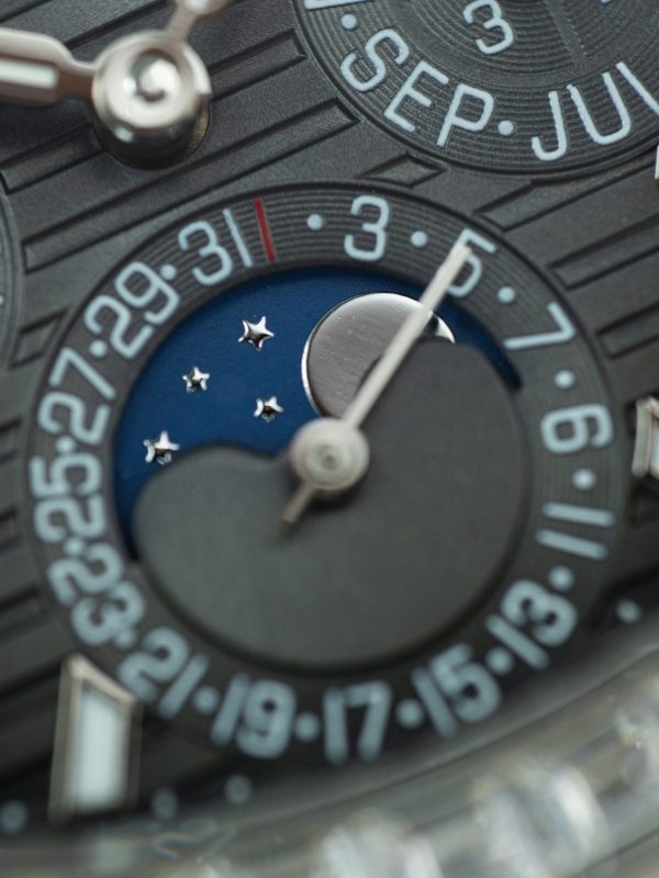 Patek Philippe Nautilus 5740 Knock Off Watches Gray Dial Automatic Movement Leather Strap 40mm - Image 6