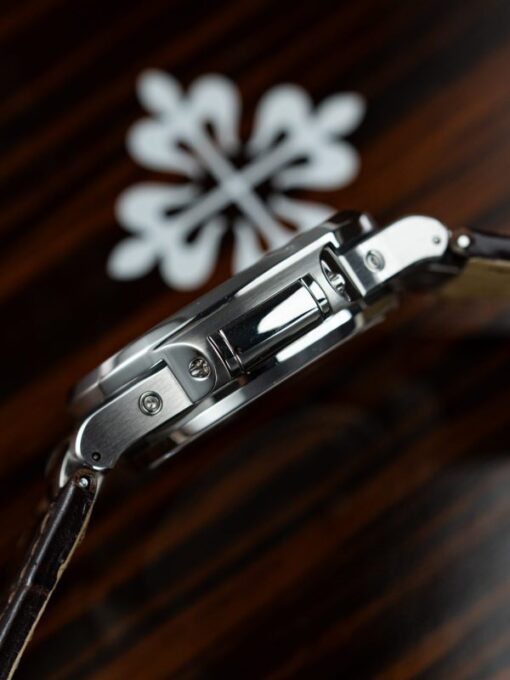 Patek Philippe Nautilus 5740 Knock Off Watches Gray Dial Automatic Movement Leather Strap 40mm - Image 9
