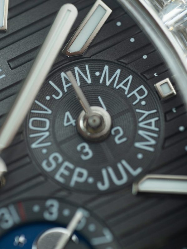 Patek Philippe Nautilus 5740 Knock Off Watches Gray Dial Automatic Movement Leather Strap 40mm - Image 7