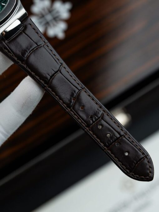 Patek Philippe Nautilus 5740 Knock Off Watches Gray Dial Automatic Movement Leather Strap 40mm - Image 17