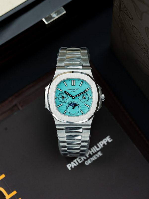 Patek Philippe Nautilus 5740 Luxury Fake Watches Tiffany Dial Automatic Movement 40mm - Image 2