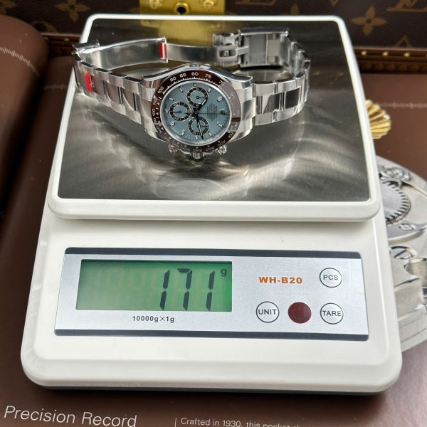 Rolex Cosmograph Daytona 116506 Replica Watches Ice Blue Dial Weight 171 Grams VS Factory 40mm - Image 3
